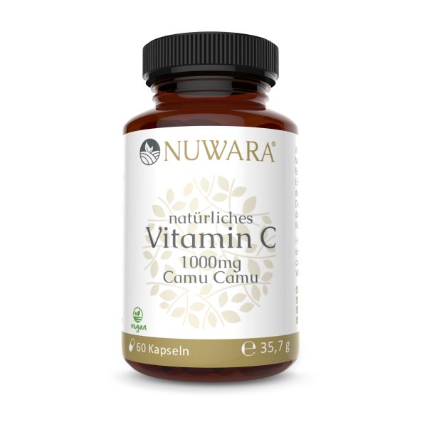NUWARA Vitamin C natürlich aus Camu-Camu – 60 Kapseln